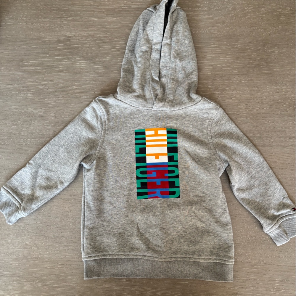 Tommy Hilfiger Kids Gray Hoodie Sweatshirt Size XXS (2-3)